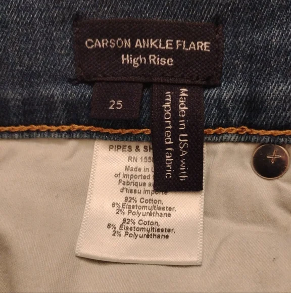 🆕 Veronica Beard Carson Ankle High Rise Flare Jeans, Size 25, NWT - Picture 9 of 16